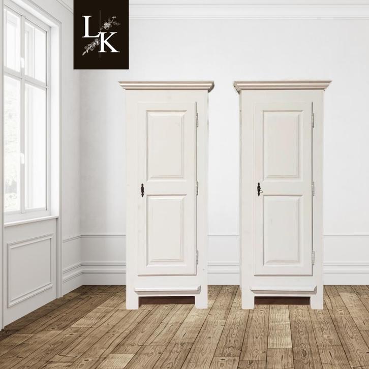 Landelijke klassieke kast, eendeurs, legkast - Verkocht!, Antiek en Kunst, Antiek | Meubels | Kasten, Ophalen of Verzenden