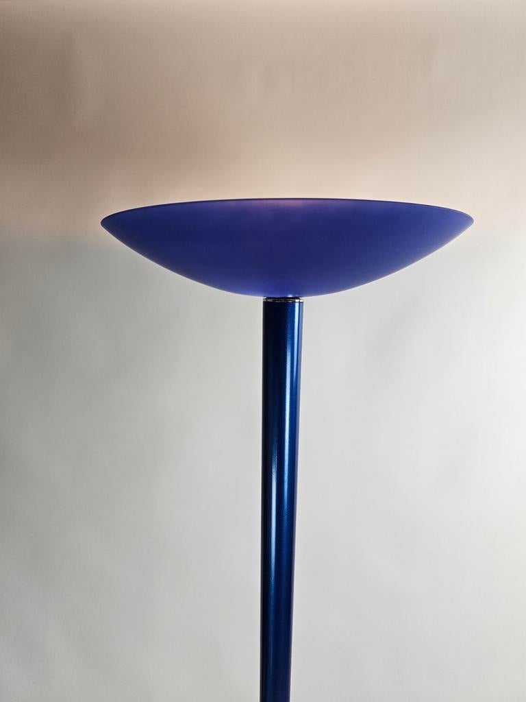 Italiaanse Targetti Sankey vloerlamp met glazen kap, Huis en Inrichting, Lampen | Vloerlampen, 150 tot 200 cm, Ophalen