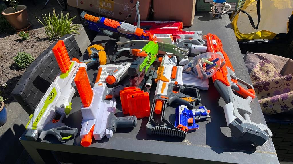 Grote Nerf Blaster Collectie - Diverse Modellen, Ophalen of Verzenden, Gebruikt, Jongen of Meisje