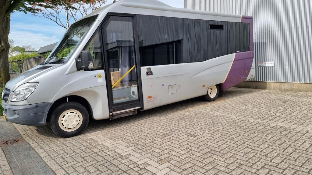 Mercedes-Benz sprinter camper 2009, Auto's, Bestelauto's, Diesel, Geïmporteerd, Zilver of Grijs, Ophalen