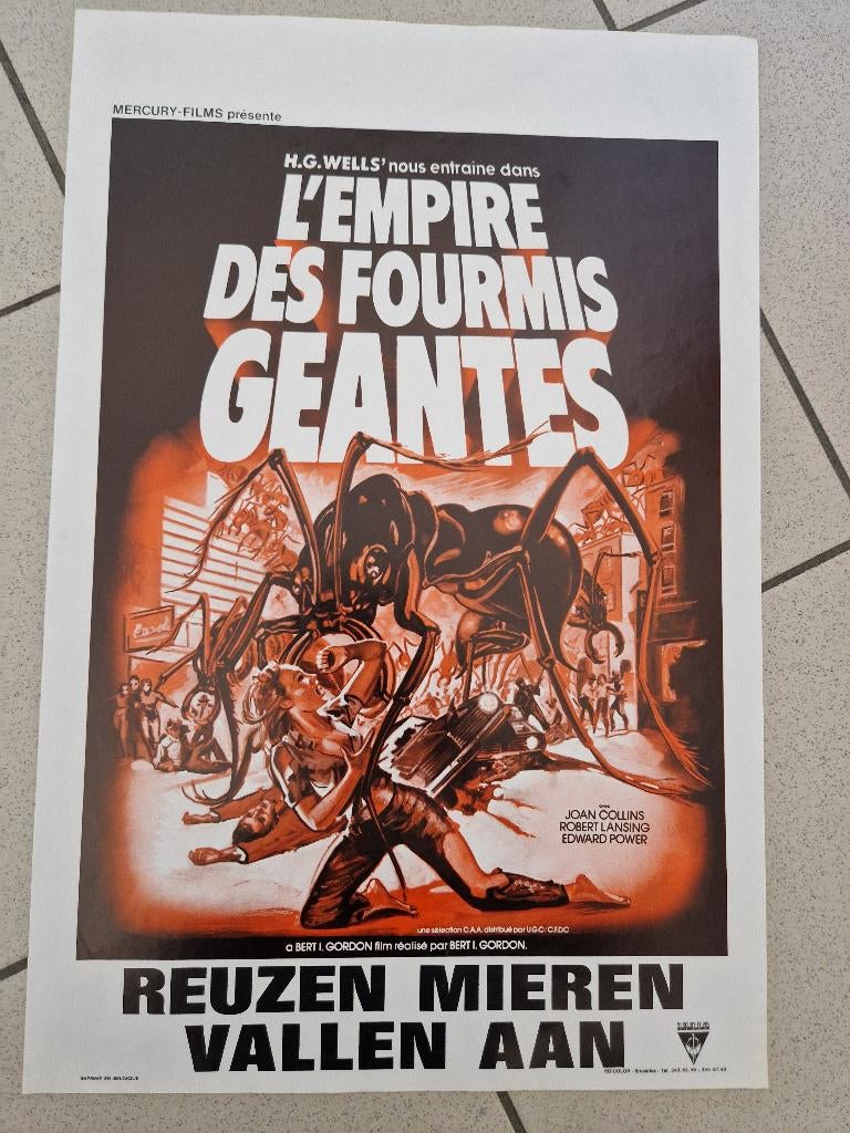 filmaffiche Empire of the Antz 1977 filmposter, Rechthoekig Staand, Ophalen of Verzenden, Zo goed als nieuw, A1 t/m A3