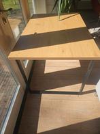 Tafel 120x80 met metalen poten, Huis en Inrichting, Tafels | Eettafels, Gebruikt, 100 tot 150 cm, 50 tot 100 cm, Rechthoekig