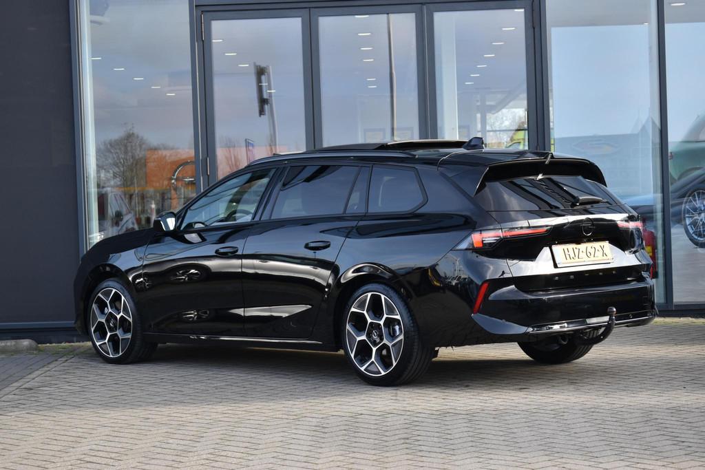 Opel Astra Sports Tourer 1.2 Turbo Hybrid Ultimate | Schuif-, Auto's, Opel, Euro 6, 1199 cc, Alcantara, Zwart