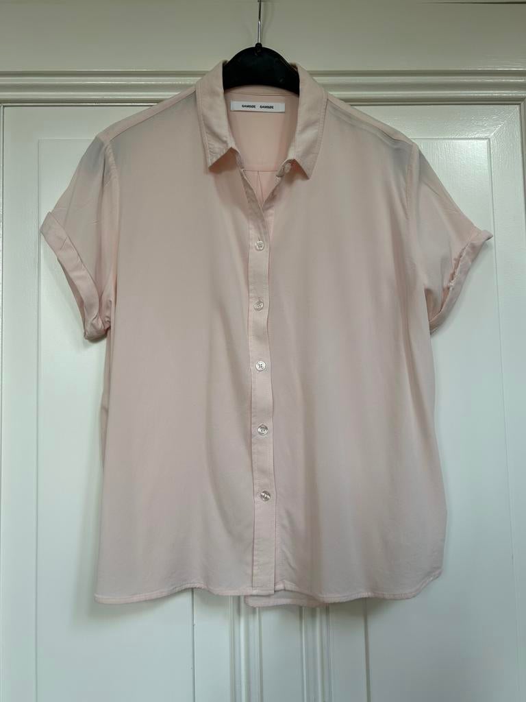 Samsoe Samsoe lichtroze blouse L, Ophalen of Verzenden, Zo goed als nieuw, Maat 42/44 (L), Roze