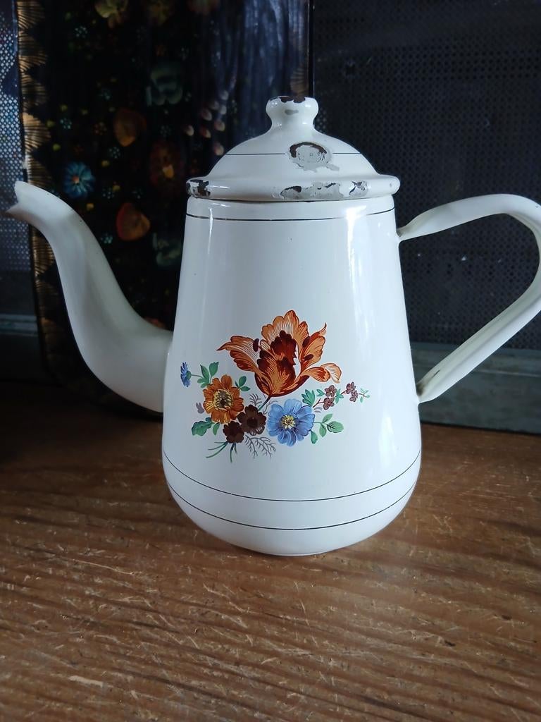 Emaille koffiepot, Ophalen of Verzenden