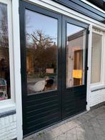 Dubbele (tuin)deuren incl Hamstra hor - 190x260 cm, Ophalen, Gebruikt, Hout, 120 cm of meer