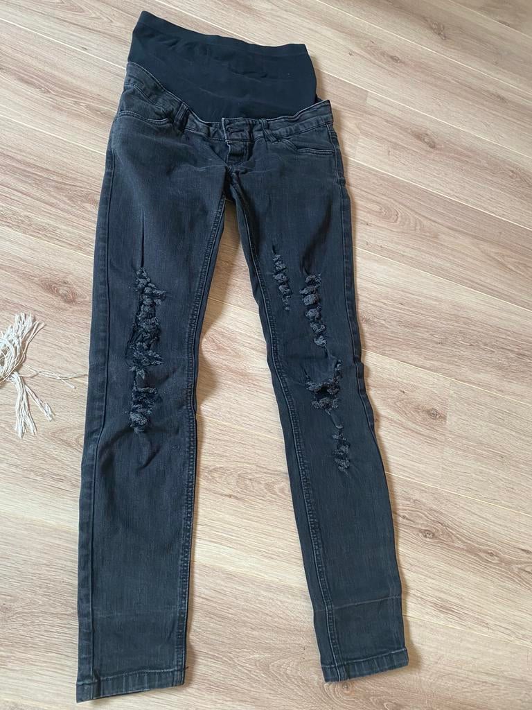 Mama  Licious zwarte -zwangerschaps -spijkerbroek maat 28, Kleding | Dames, Positiekleding, Zwart, Zo goed als nieuw, Broek of Spijkerbroek