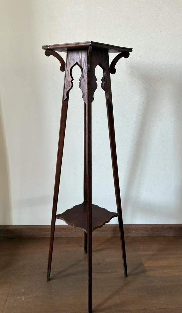 Schitterende antieke plantentafel / TOPSTAAT / hout, Huis en Inrichting, Woonaccessoires | Zuilen en Pilaren, Zo goed als nieuw