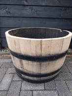 Eikenhouten Bloembak Whiskeyvat Biervat 100 liter Vat, Ophalen, Rond, Nieuw, Balkon