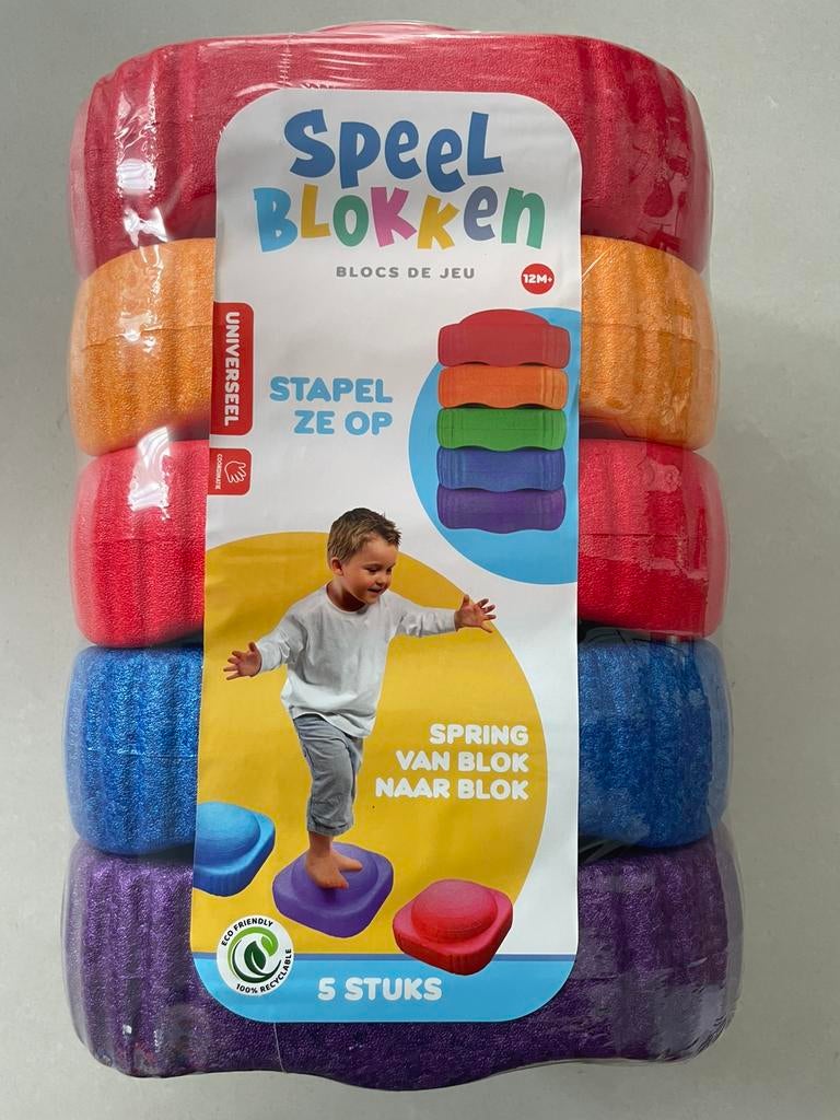 Speelblokken stapstenen stapelblokken, Ophalen of Verzenden, Nieuw, Bouwen