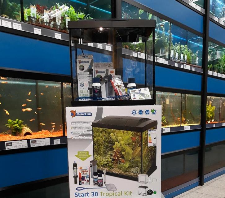 Aquarium start set met ledlicht, filter, verwarming en meer, Dieren en Toebehoren, Vissen | Aquaria en Toebehoren, Nieuw, Leeg aquarium