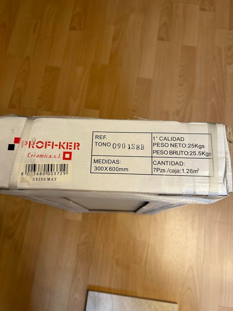 Wandtegels Profi-Ker 30x60 cm - 21 stuks (1.26 m² per doos), Ophalen, 40 tot 60 cm, Nieuw, Minder dan 5 m²