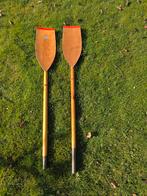 Set van 2 houten peddels voor kano of roeiboot, Ophalen, Gebruikt