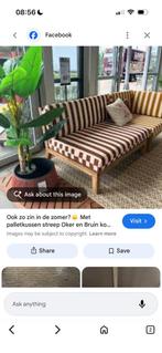 GEZOCHT: palletkussens karwei, Tuin en Terras, Ophalen, Zo goed als nieuw, 2 zitplaatsen