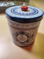 Groot Albert Heijn koekblik met blauw motief, Ophalen of Verzenden, Gebruikt