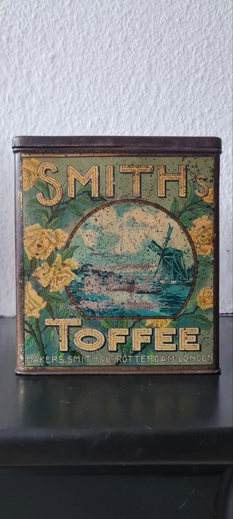 Oud blik ' Smith's Toffee', Verzamelen, Blikken, Gebruikt, Overige, Overige merken, Ophalen of Verzenden