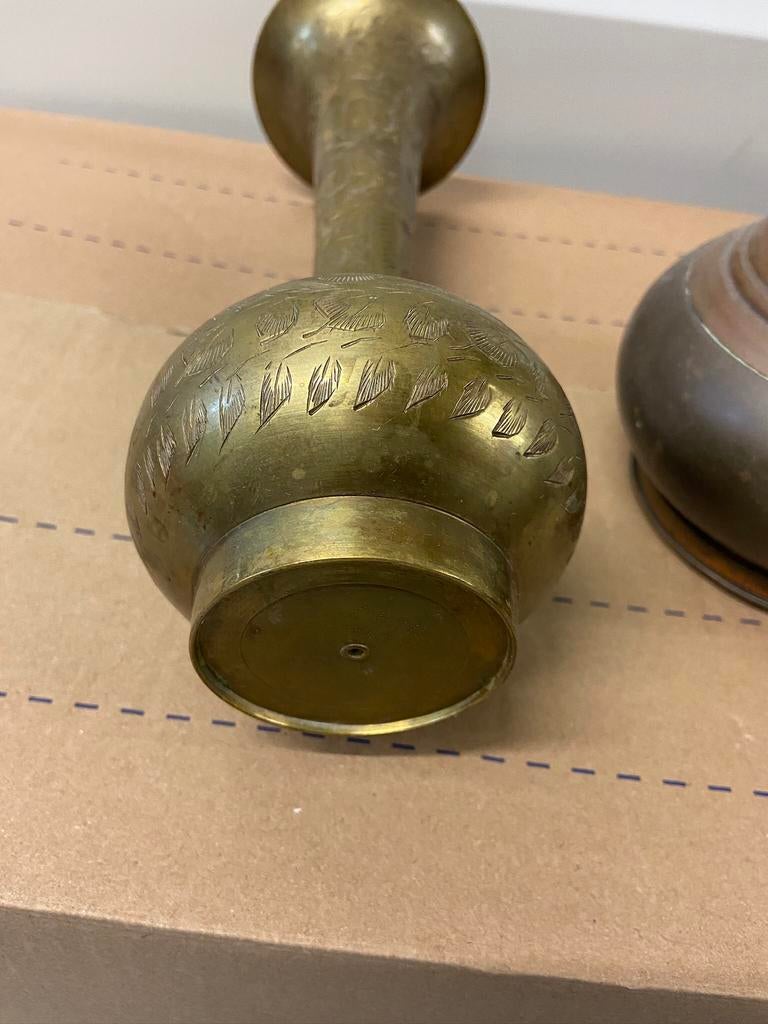 Hand gesmede antiek koperen vaas schenkkan, Ophalen of Verzenden