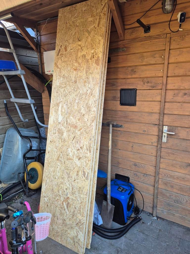 OSB platen 18mm, Doe-het-zelf en Verbouw, Platen en Panelen, Ophalen, Gebruikt, Hout, Minder dan 20 mm