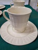 kop en schotels 5/6 creme queens garden, Ophalen of Verzenden