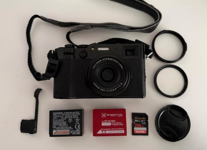 Fujifilm X100V + URTH Lens, LA-49X100, JJC TA, 256GB Sandisk, Audio, Tv en Foto, Fotocamera's Digitaal, Gebruikt, Compact, Fuji