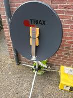Complete Triax satellietset – schotel+ontvanger+signaalmeter, Ophalen, Zo goed als nieuw, Overige merken