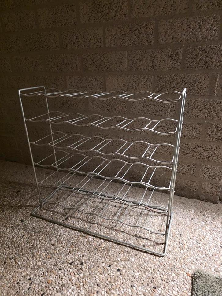 Vintage Tomado flessenrek - 36 flessen, Huis en Inrichting, Woonaccessoires | Wijnrekken, Gebruikt, 50 tot 75 cm, Metaal, 25 flessen of meer