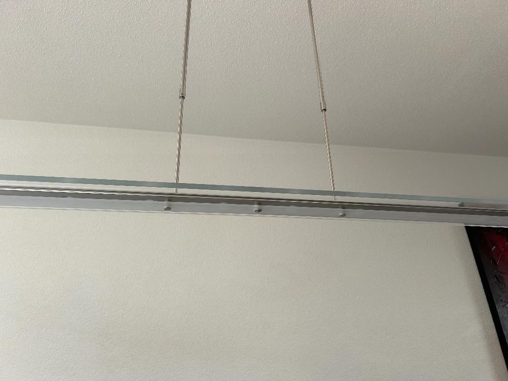 Eetkamerlamp, Ophalen, Gebruikt, Glas, 75 cm of meer