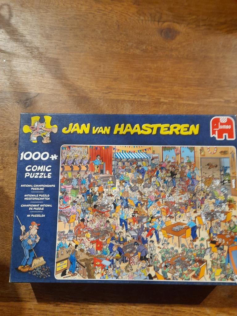 jan van haasteren nk puzzelen, Ophalen of Verzenden, 500 t/m 1500 stukjes, Gebruikt, Legpuzzel