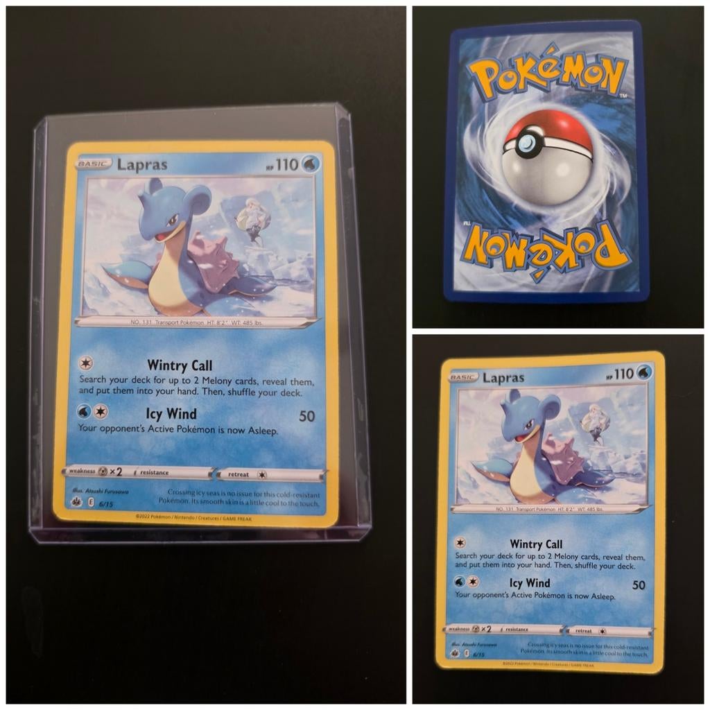 Pokémon kaart Lapras, Ophalen of Verzenden, Zo goed als nieuw, Losse kaart