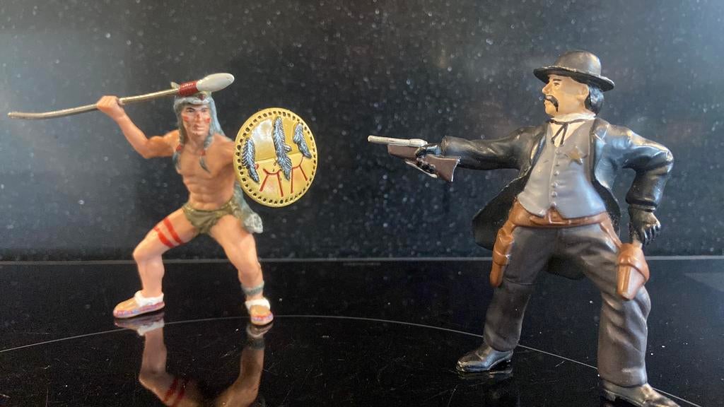 Historisch Papo: Sheriff  vs Indiaan, Ophalen of Verzenden