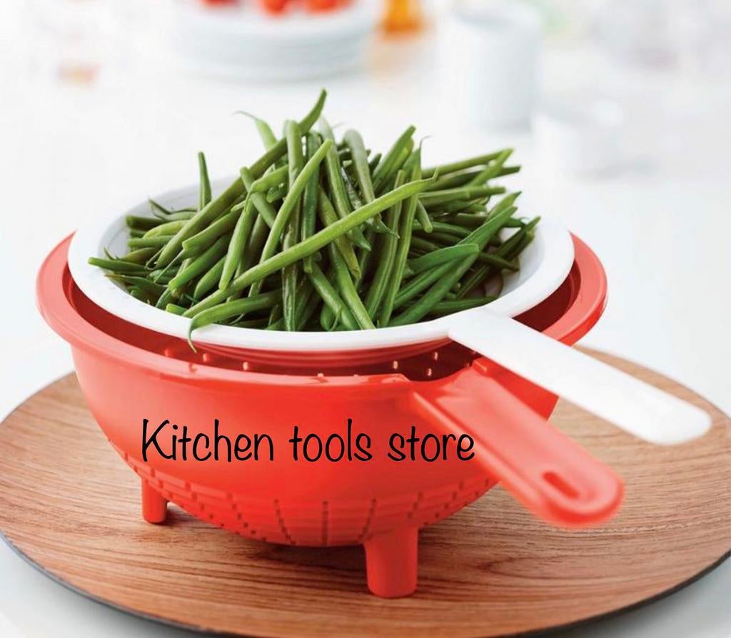 Nieuwe Tupperware Duo vergiet xl dubbele zeef voorraad, Huis en Inrichting, Keuken | Tupperware, Ophalen of Verzenden, Nieuw, Overige typen