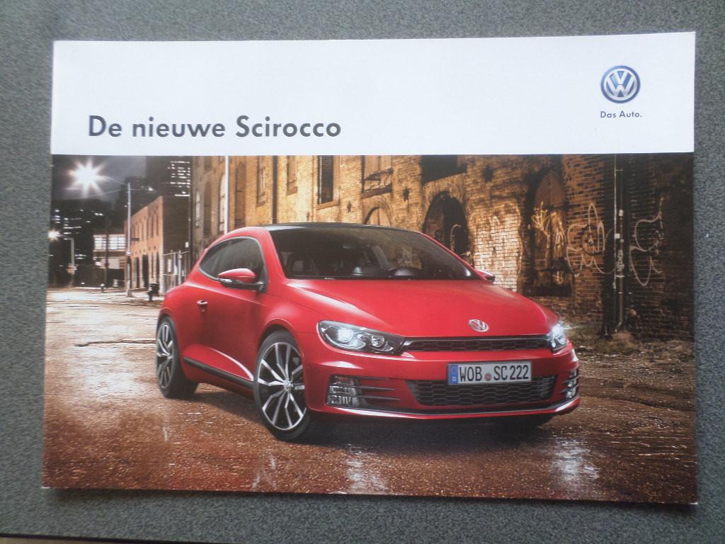 Volkswagen VW Scirocco & R 2014 Brochure, Ophalen of Verzenden, Zo goed als nieuw, Volkswagen