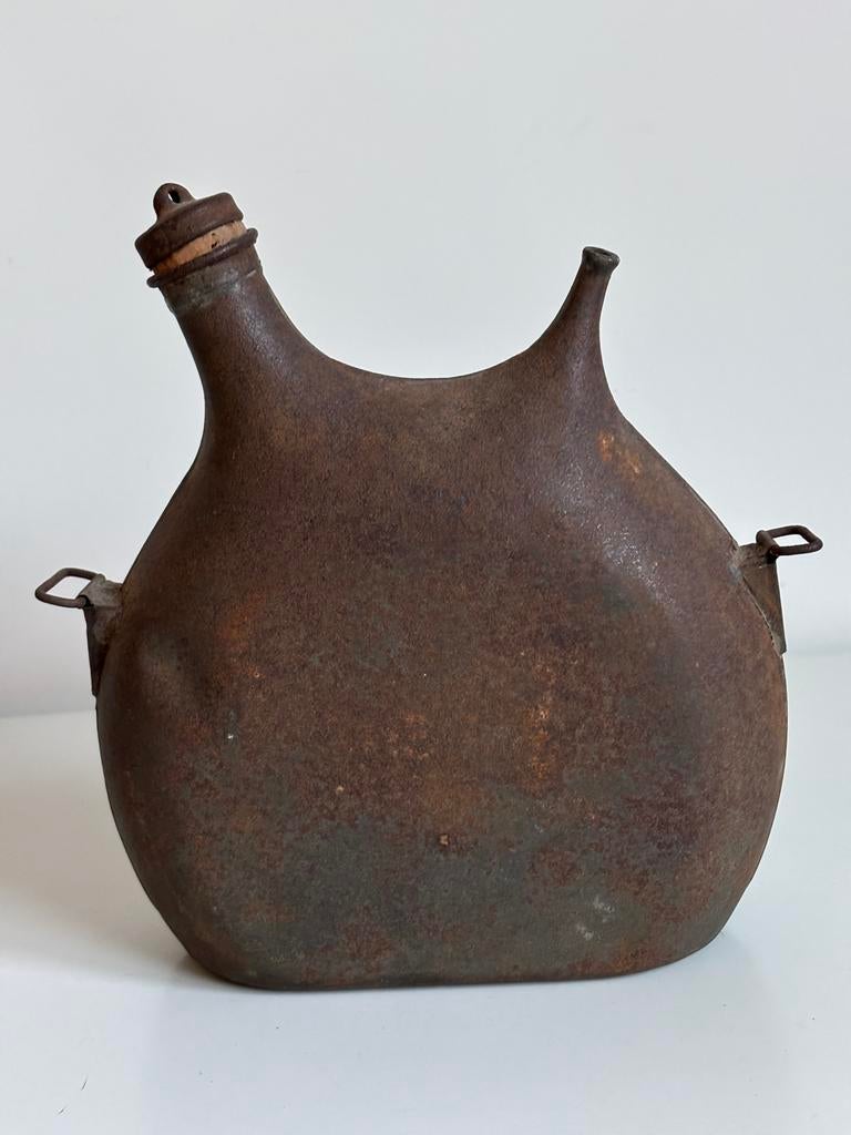 Originele metalen veldfles WW1, Ophalen of Verzenden