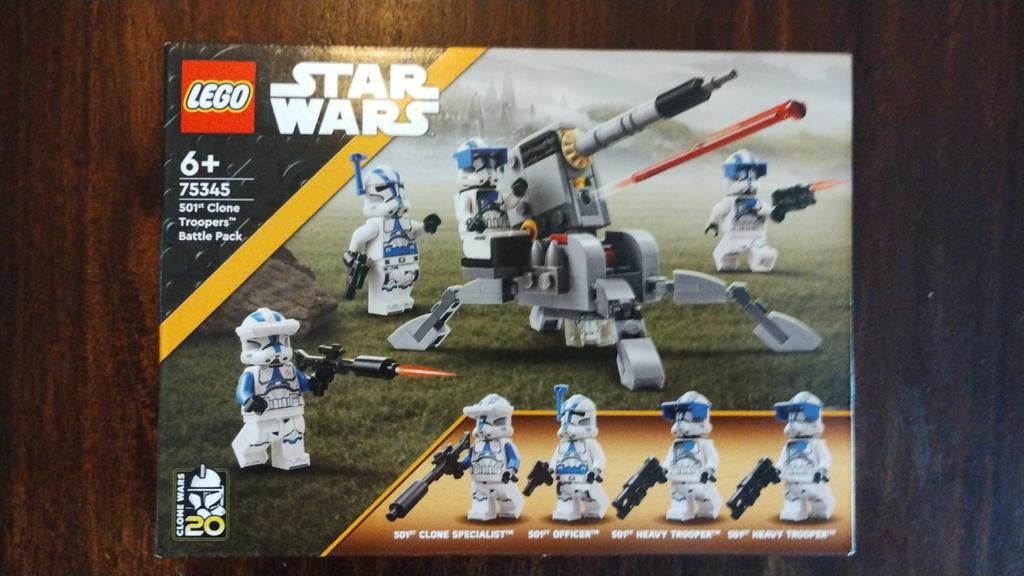 Lego 75345 501st Clone Troopers Battle Pack Ongeopend!, Kinderen en Baby's, Speelgoed | Duplo en Lego, Ophalen of Verzenden, Nieuw