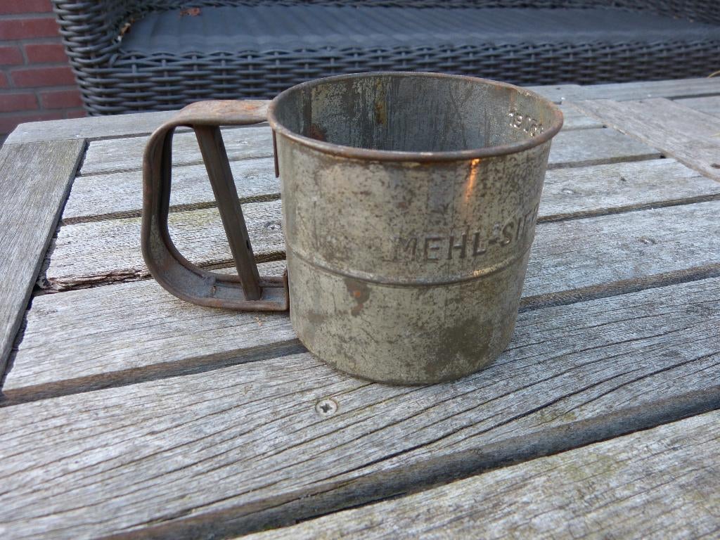 Antieke meel zeef werkend, Ophalen of Verzenden