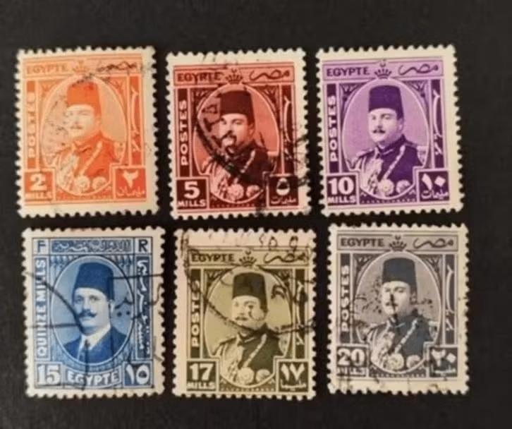 Egypte 2003001 Koning Faruk, Verzenden, Egypte, Gestempeld