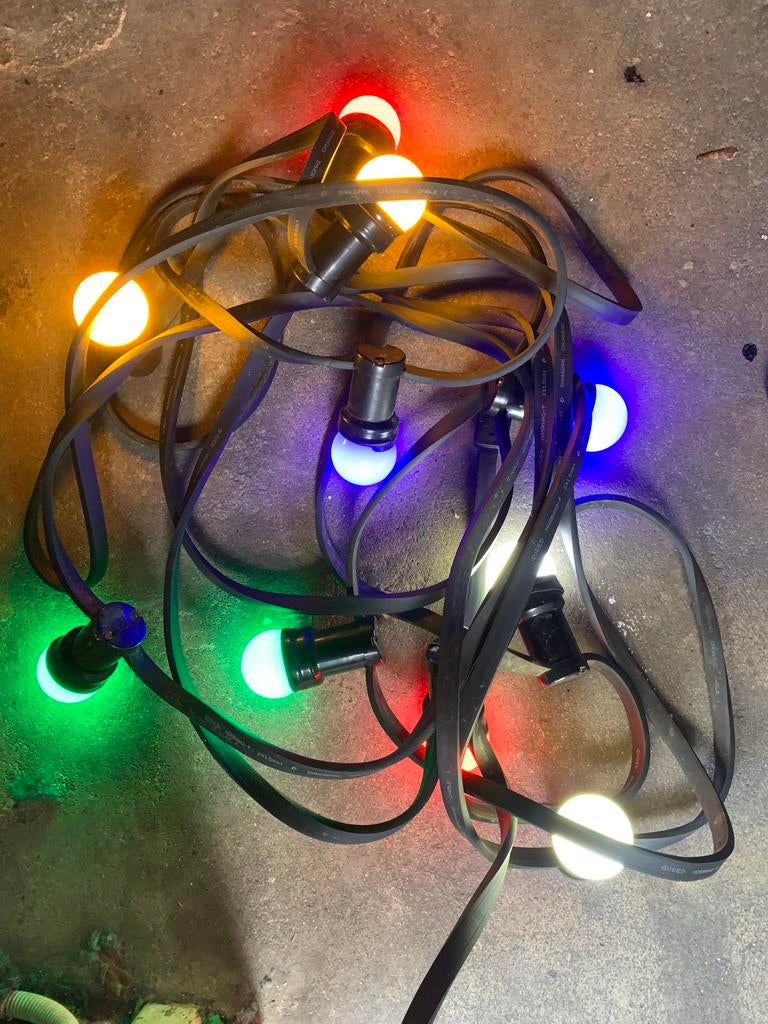 Gekleurde LED Feestverlichting prikkabel lichtslang, Kunststof, Gebruikt, Minder dan 50 watt, Overige typen