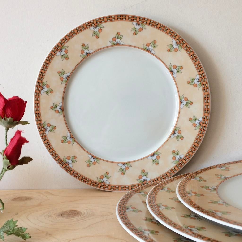 Set van 4 Dinerborden Mitterteich Bavaria Germany, Ophalen of Verzenden, Zo goed als nieuw, Bord(en), Overige stijlen