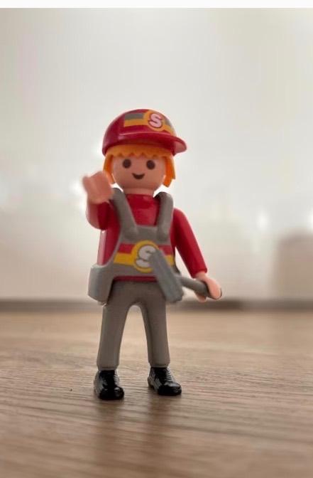 Playmobil pompstation medewerker, Ophalen of Verzenden, Gebruikt