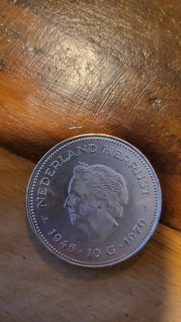 10 Gulden Munt Juliana 1945-1970 Zilver, Postzegels en Munten, Munten | Nederland, Koningin Juliana, Zilver, Ophalen of Verzenden