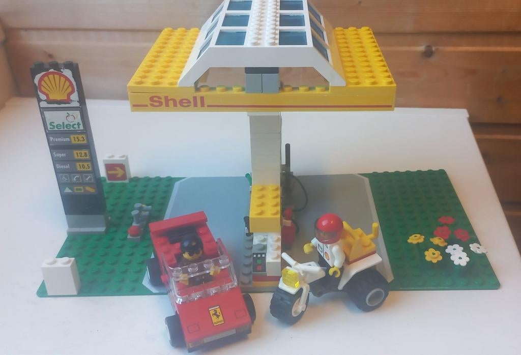 1256 Lego Shellstation vintage., Compleet, Gebruikt, Lego, Ophalen of Verzenden