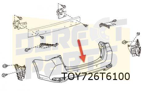 Toyota Auris (6/15-) achterbumper (Touring Sport) (te spuite, Auto-onderdelen, Carrosserie en Plaatwerk, Bumper, Toyota, Achter