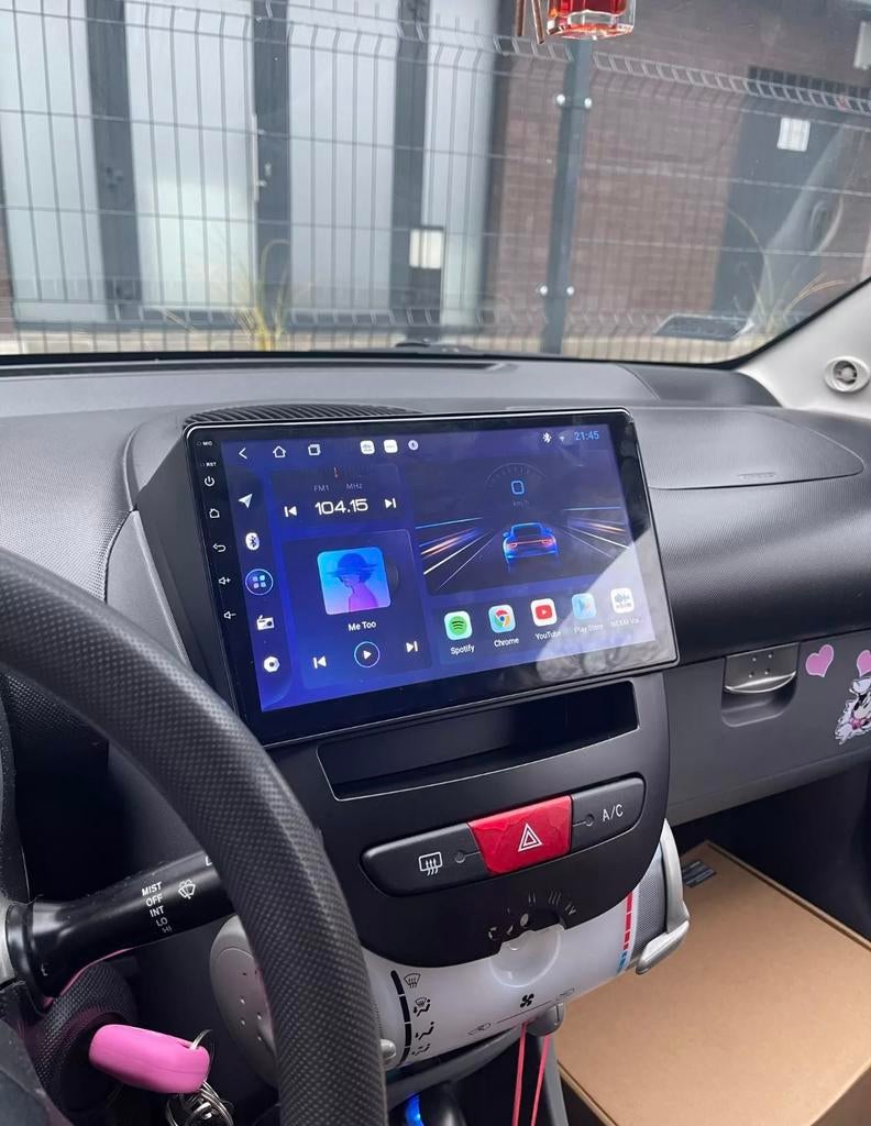 Autoradio peugeot 107 citroen c1 toyota aygo carplay navi, Ophalen of Verzenden, Zo goed als nieuw
