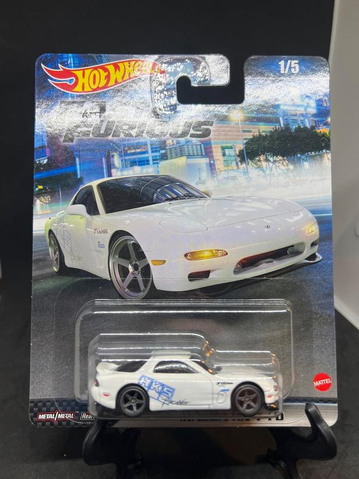 Hot Wheels Fast & Furious Mazda RX-7 (1/5), Hobby en Vrije tijd, Modelauto's | Overige schalen, Nieuw, Auto, Ophalen of Verzenden