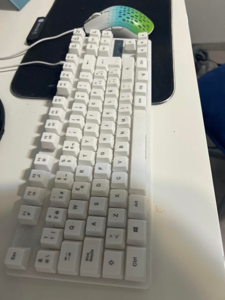 Wit bedraad toetsenbord - QWERTY indeling, Ophalen, Qwerty, Gebruikt, Bedraad