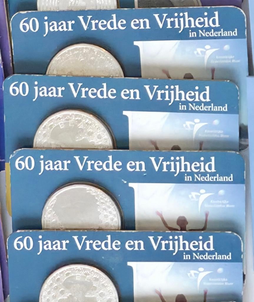 Weekend Deal: €5 Vredes Vijfje .925 Zilver, Postzegels en Munten, Koningin Beatrix, Zilver, Euro's, Ophalen of Verzenden