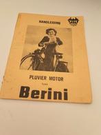 " BERINI " ( eitje) Instr.boekje  ' 50er jrn., Fietsen en Brommers, Ophalen of Verzenden