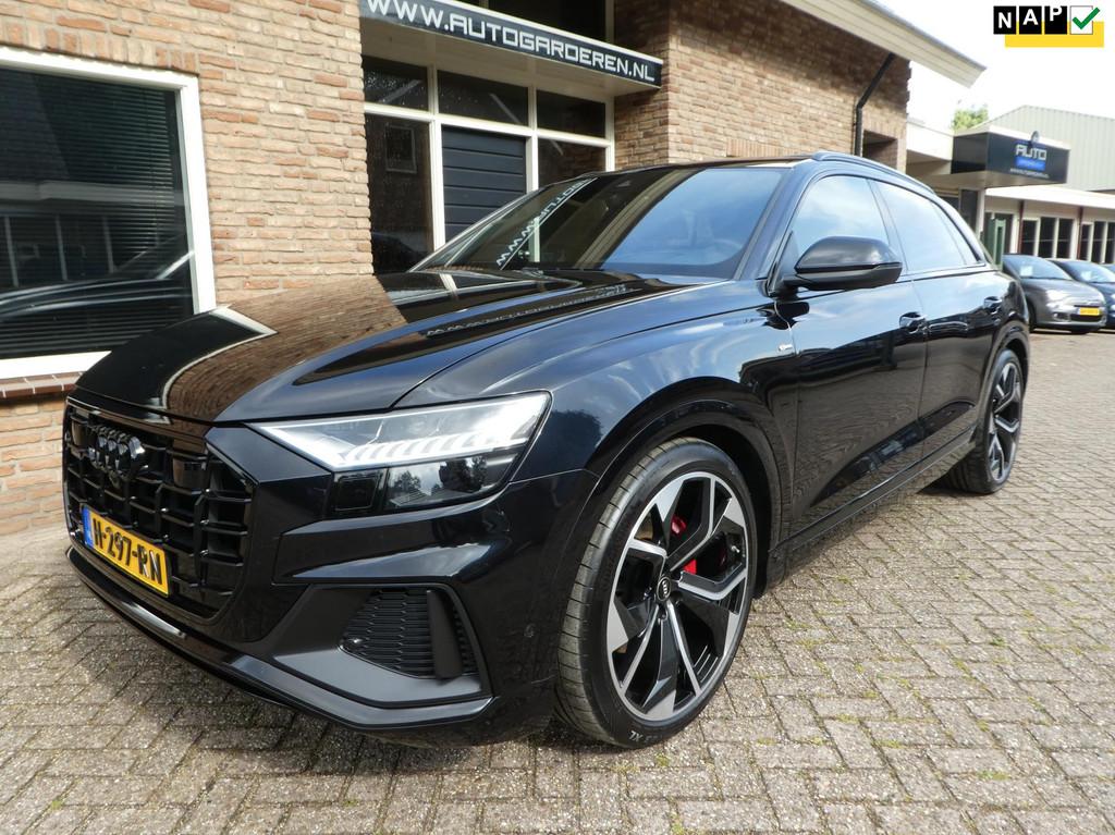 Audi Q8 50 TDI quattro Pro Line S-Line / Leder / Panoramdak, Auto's, Automaat, Gebruikt, Zwart, Bedrijf
