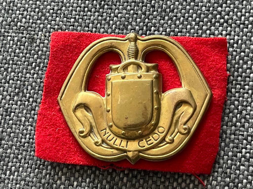 Baretembleem infanterie splitpennen (een pootje), Verzenden, Overige soorten, Overige gebieden, Embleem of Badge