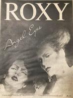 Paginagrote A3 advertentie ROXY MUSIC Angel Eyes release, Ophalen of Verzenden